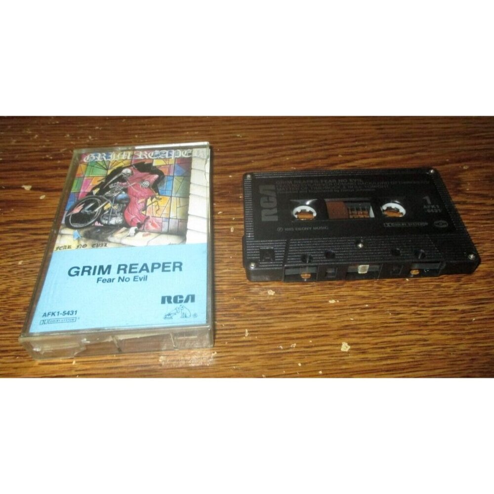 Grim Reaper - Fear No Evil on cassette (RCA Records Canada, 1985)